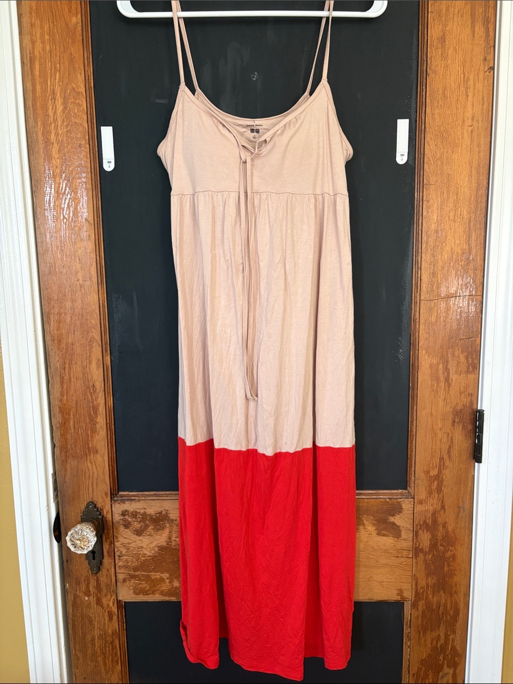 Tomas Maier color block camisole maxi dress